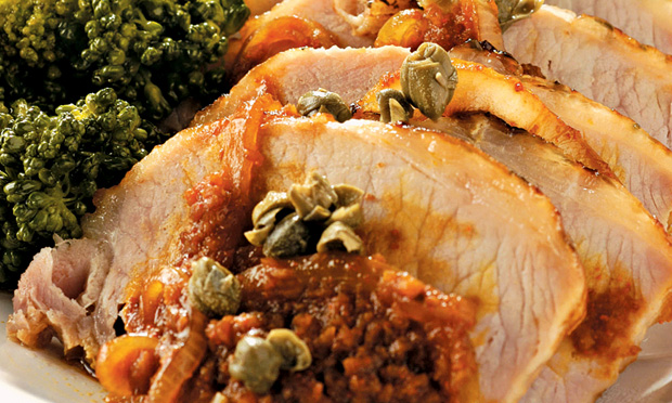 Lombo com alcaparras