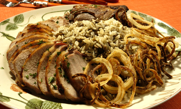 Lombo de porco assado