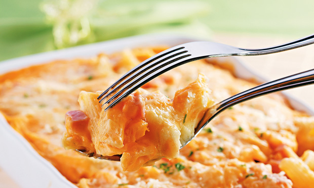 Macarrão cremoso ao forno