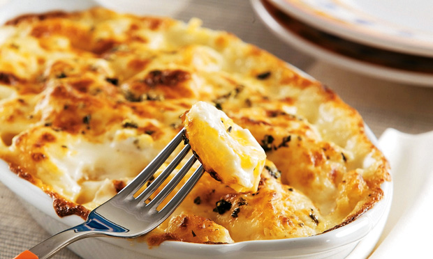 Mandioquinha gratinada