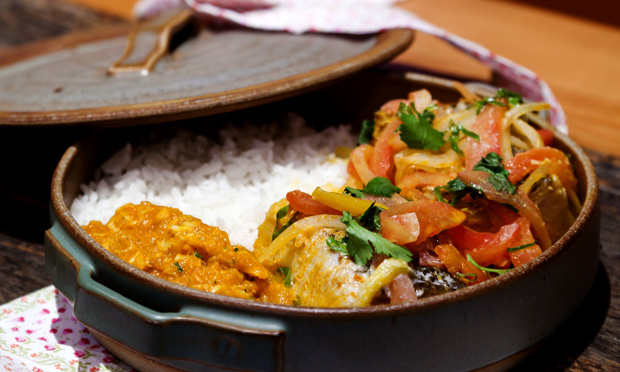 Moqueca com pirão