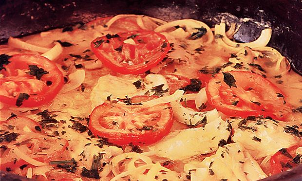 Moqueca de peixe com pirão