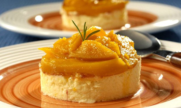 Musse de queijo com manga