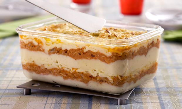 Nhoque de forno com frango