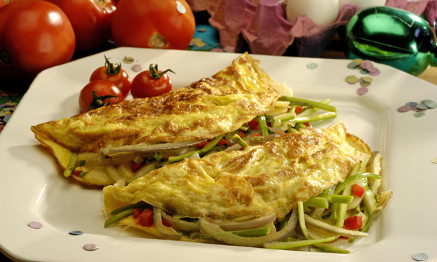 Omelete de verduras
