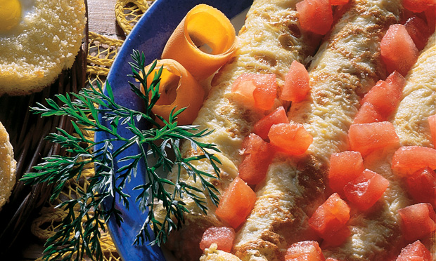 Omelete de ricota com cenoura