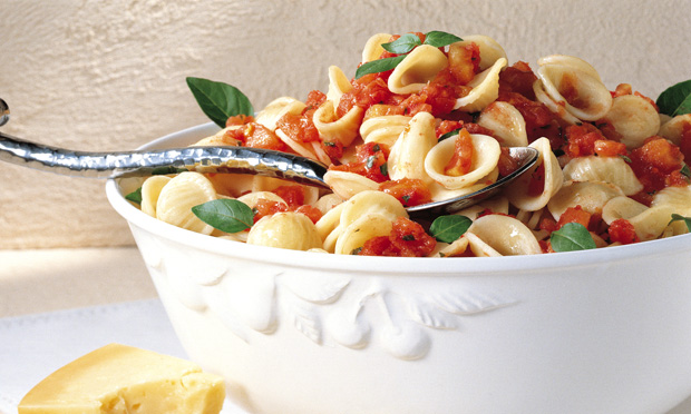 Orecchiette com molho de tomate