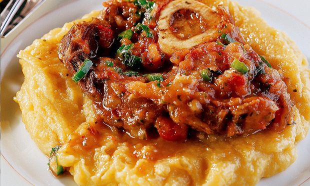 Ossobuco com polenta
