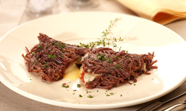 Panqueca de carne-seca