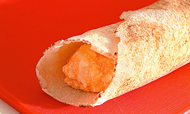Panqueca de pão e ricota