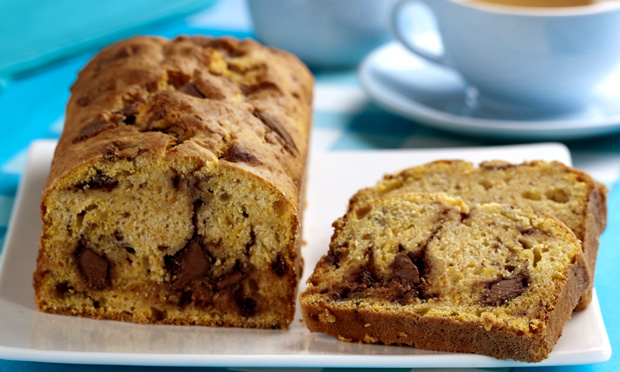 Pão de abóbora com chocolate