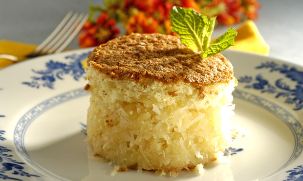 Pão-de-ló de leite fervente