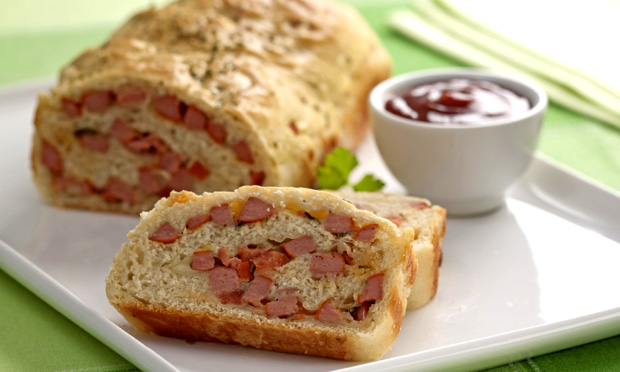 Pão enrolado de batata