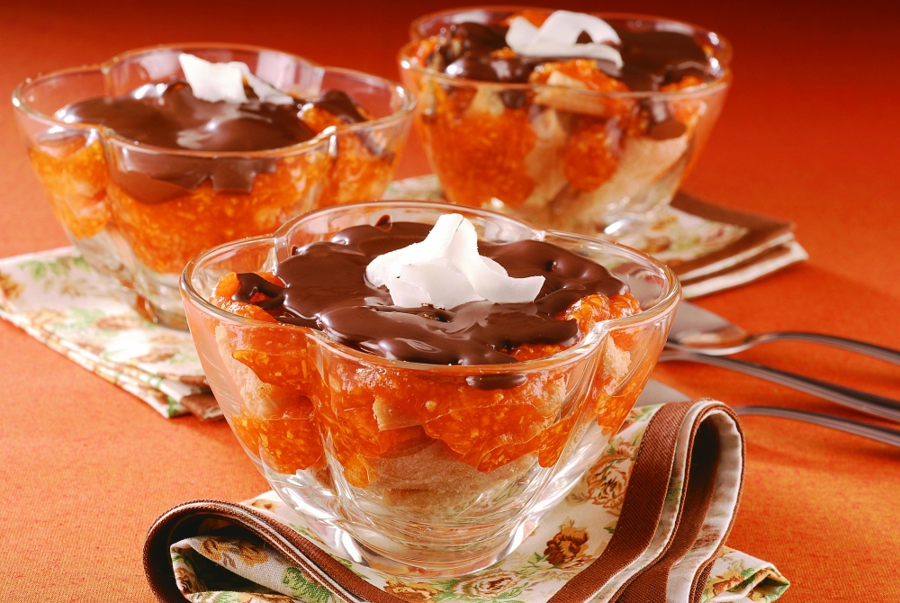 Pavê de abóbora com coco