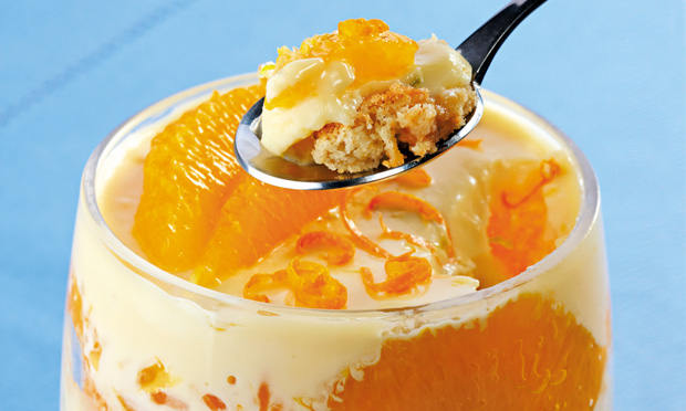 Pavê de ganache de laranja