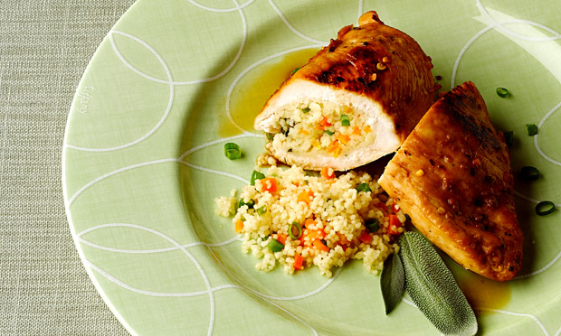 Peito de frango com cuscuz marroquino