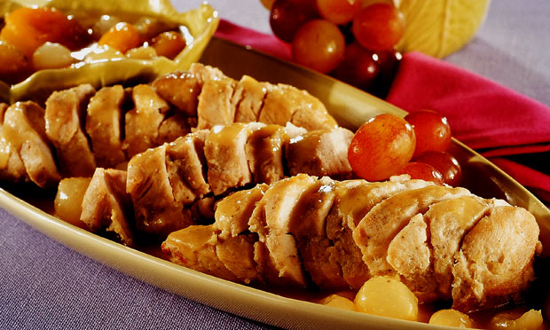 Peito de frango com damasco