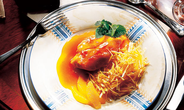 Peito de frango com laranja