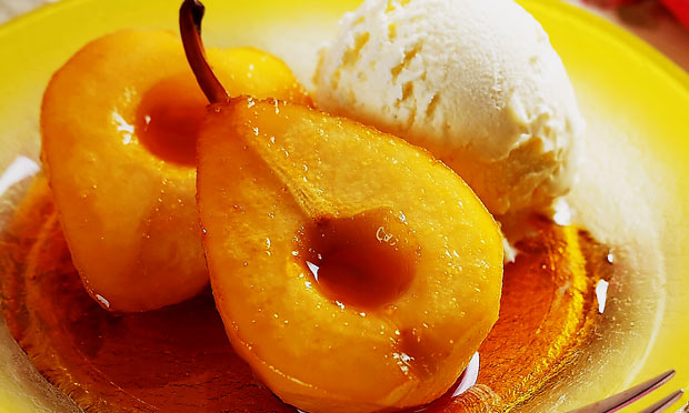 Pera caramelizada