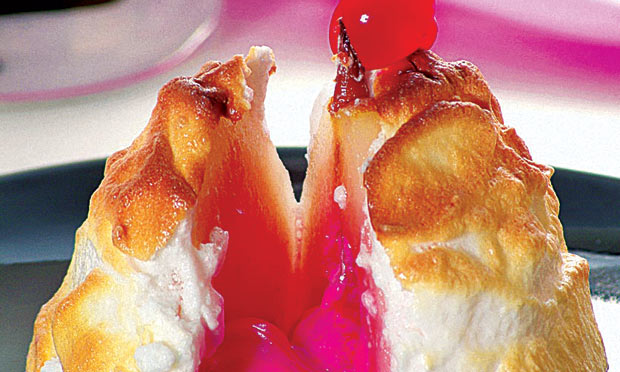 Pera com merengue