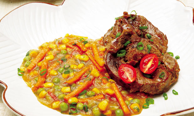 Pirão de legumes