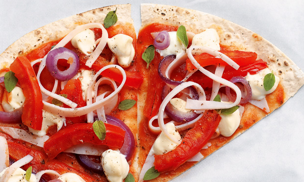 Pizza de frigideira saudável