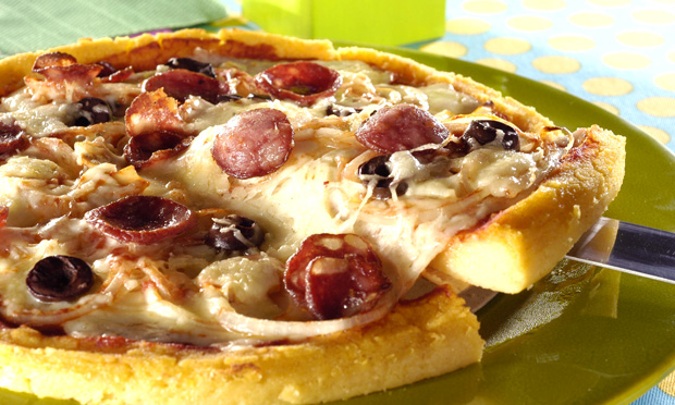 Pizza de polenta