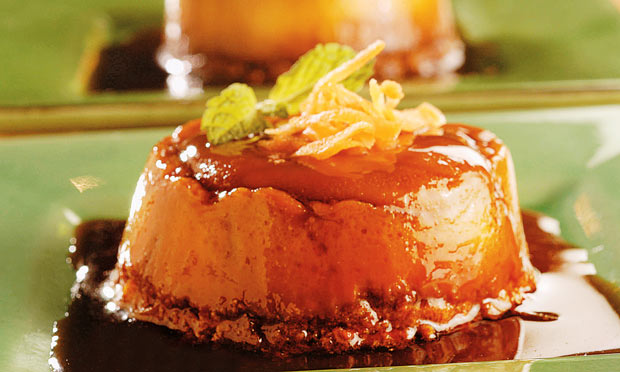 Pudim de cenoura e coco