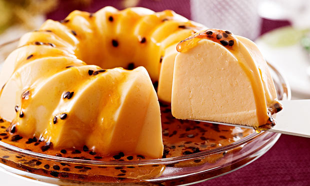 Pudim prático de gelatina de maracujá