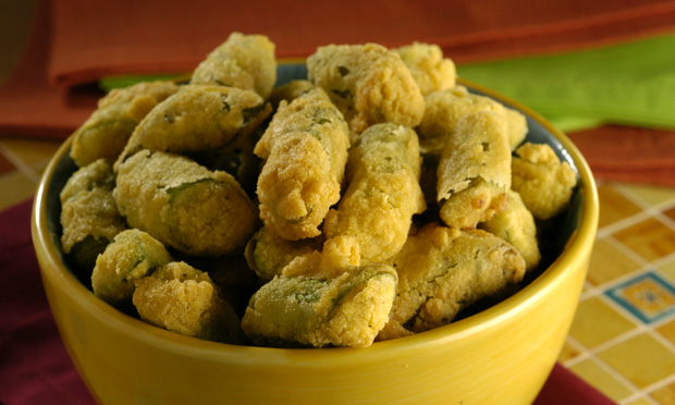 Quiabo frito