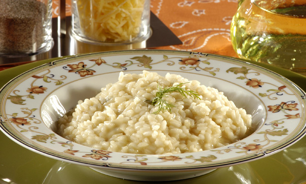 Risoto aos quatro queijos