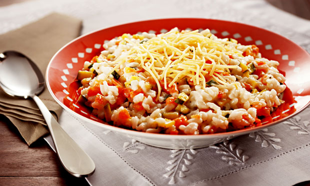 Risoto de legumes cremoso