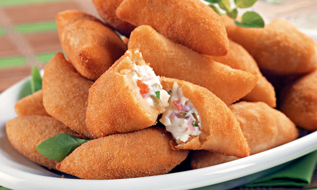 Rissole de presunto e queijo