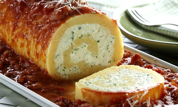 Rocambole de polenta