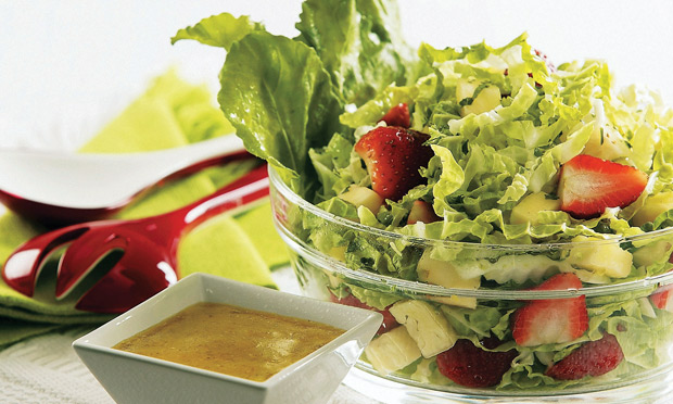 Salada de acelga com frutas