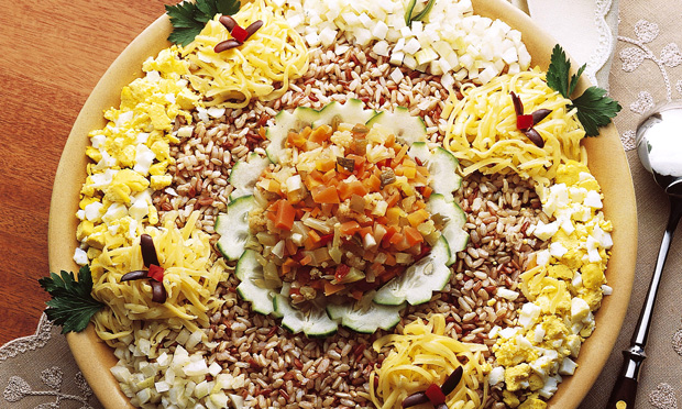 Salada de arroz com maionese