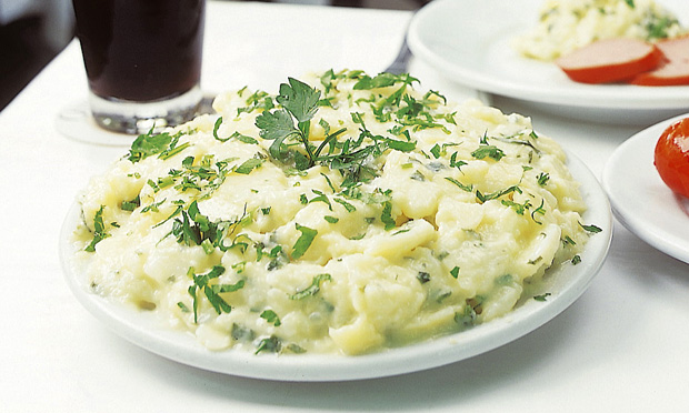 Salada de batata com mostarda
