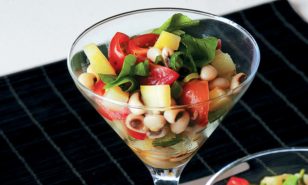 Salada de feijão-fradinho