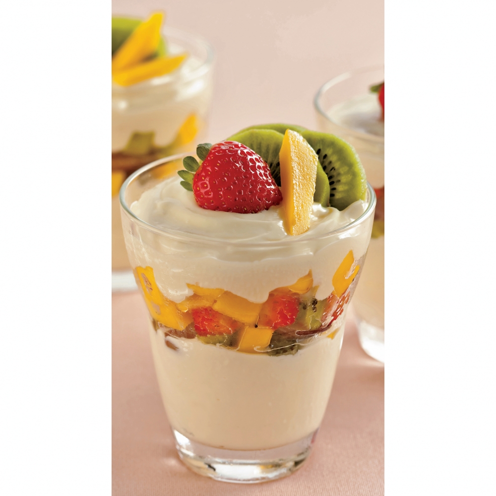 Salada de frutas cremosa