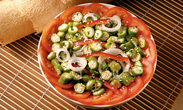 Salada de quiabo