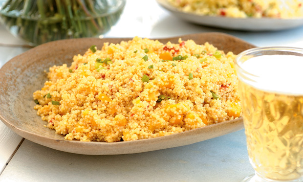 Salada de quinoa com iogurte e manga
