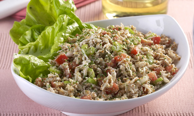 Salada de frango com triguilho