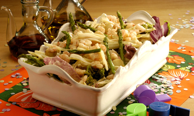 Salada morna com erva-doce