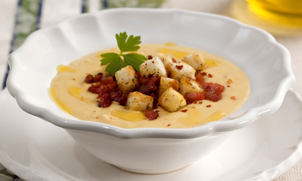 Sopa-creme de mandioquinha