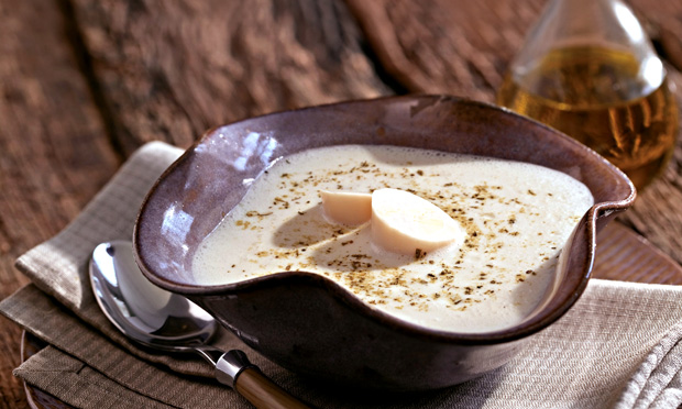 Sopa fria de palmito