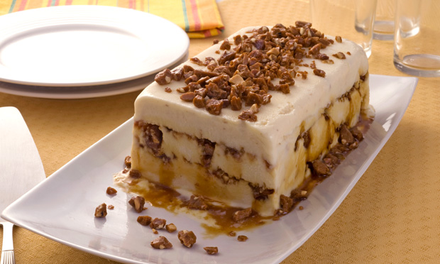 Sorvete com crocante