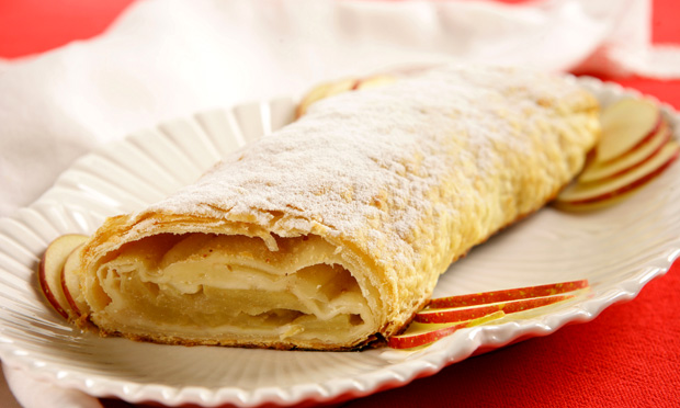 Strudel prático de maçã
