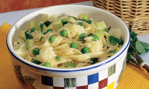 Talharim com legumes