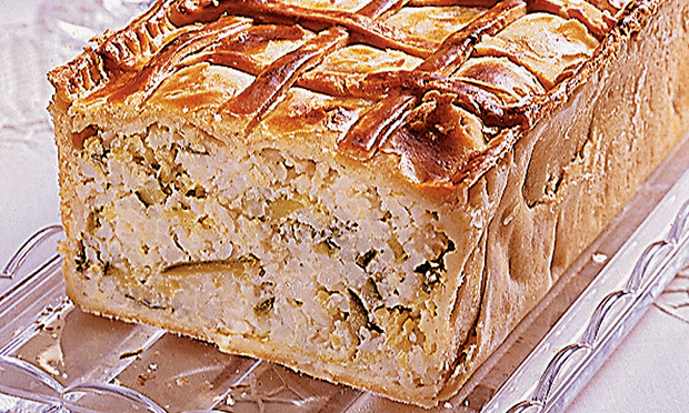 Torta de arroz e abobrinha