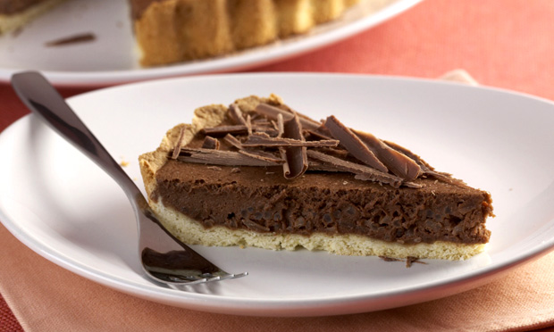 Torta de arroz e chocolate